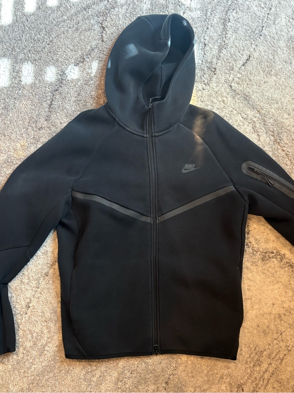 Nike Black Hooded Full-Zip Performance Jacket